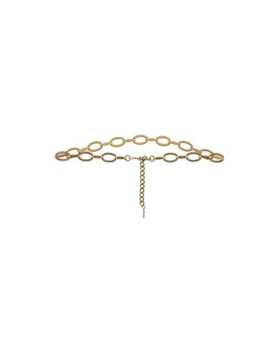 Twinset Woman Belt Gold Size S Zinc, Brass