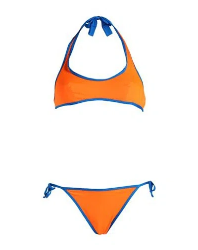 Twinset Woman Bikini Orange Size 32 B Polyester, Elastane