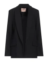 Twinset Woman Blazer Black Size 12 Polyester, Wool, Elastane