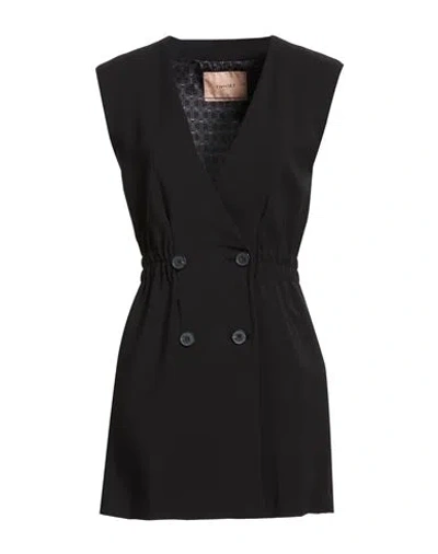 Twinset Woman Blazer Black Size 8 Polyester, Elastane