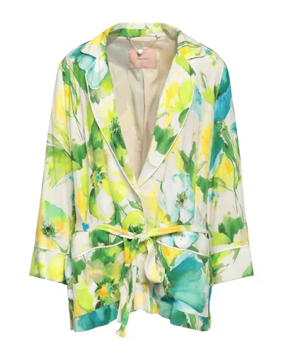 Twinset Suit Jackets In Green