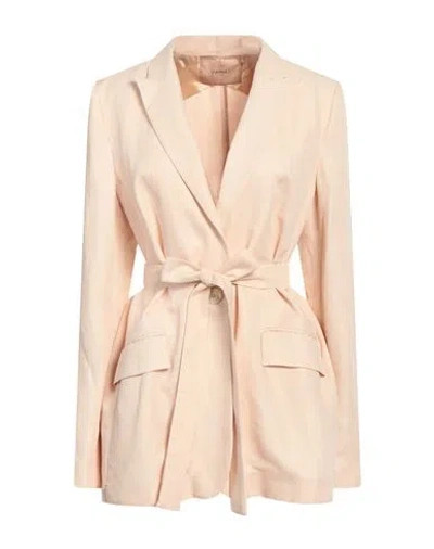Twinset Woman Blazer Light Pink Size 2 Viscose, Linen