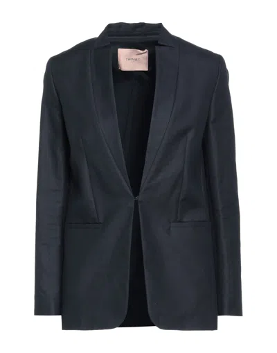 Twinset Suit Jackets In Blue