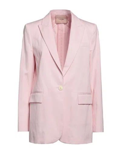 Twinset Suit Jackets In Pink