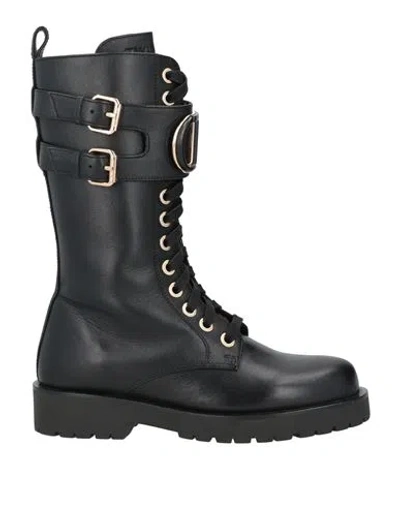 Twinset Woman Boot Black Size 11 Leather