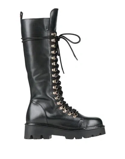 Twinset Woman Boot Black Size 5 Calfskin
