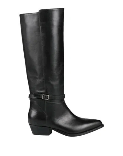 Twinset Woman Boot Black Size 7 Leather
