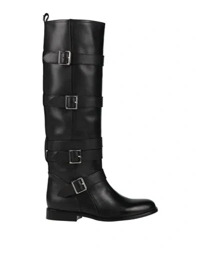 Twinset Woman Boot Black Size 8 Cow Leather