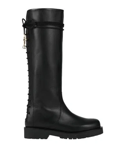 Twinset Woman Boot Black Size 8 Leather