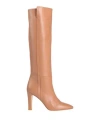 TWINSET TWINSET WOMAN BOOT TAN SIZE 6 SOFT LEATHER
