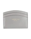Twinset Woman Cardholder Grey Size - Cow Leather In Gray