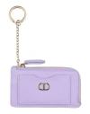 Twinset Woman Cardholder Lilac Size - Textile Fibers