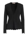 Twinset Woman Cardigan Black Size Xs Viscose, Polyamide, Elastane In Black