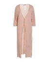 Twinset Woman Cardigan Blush Size M Viscose, Polyamide, Polyester In Pink