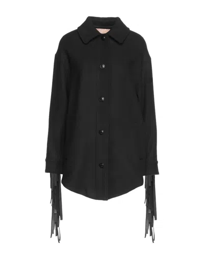 Twinset Coats In Black