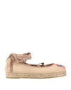 Twinset Woman Espadrilles Beige Size 7 Textile Fibers