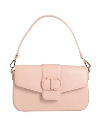 Twinset Woman Handbag Blush Size - Cow Leather In Pink