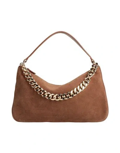 Twinset Woman Handbag Brown Size - Cow Leather