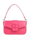 Twinset Woman Handbag Fuchsia Size - Cow Leather In Pink