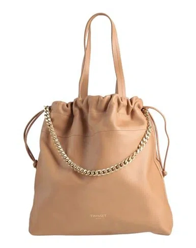 Twinset Woman Handbag Sand Size - Cow Leather