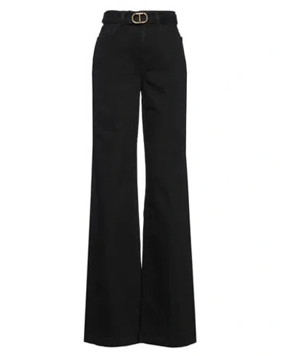 Twinset Woman Jeans Black Size 29 Cotton, Elastane