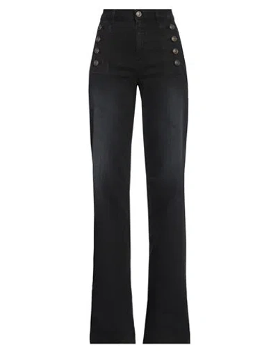 Twinset Woman Jeans Black Size 32 Cotton, Elastane