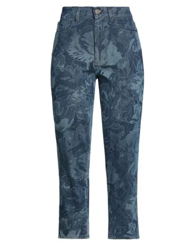 Twinset Woman Jeans Blue Size 25 Cotton, Elastane