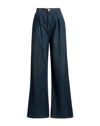 Twinset Woman Jeans Blue Size 26 Cotton In Multi