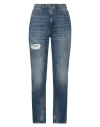Twinset Woman Denim Pants Blue Size 31 Cotton In Blue