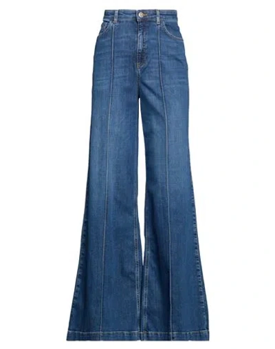 Twinset Woman Jeans Blue Size 26 Cotton, Elastane