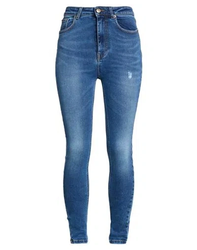 Twinset Woman Jeans Blue Size 26 Cotton, Elastane, Lyocell