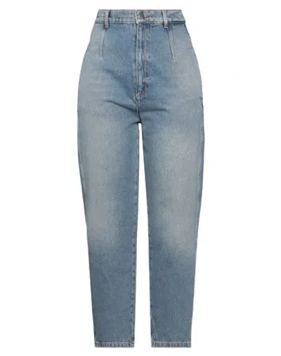 Twinset Woman Denim Pants Blue Size 30 Cotton