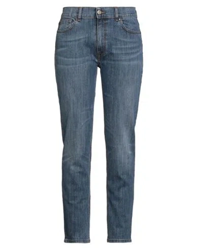Twinset Woman Jeans Blue Size 30 Cotton, Polyester, Viscose, Elastane