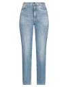 Twinset Woman Denim Pants Blue Size 28 Cotton In Blue