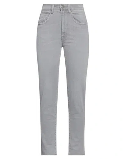 Twinset Woman Denim Pants Grey Size 31 Cotton, Elastane