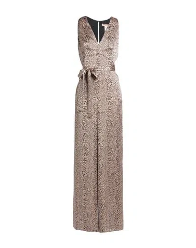 Twinset Woman Jumpsuit Beige Size 8 Polyester