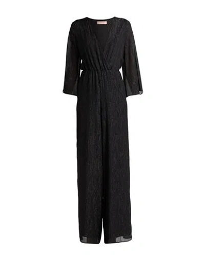 Twinset Woman Jumpsuit Black Size 12 Polyester