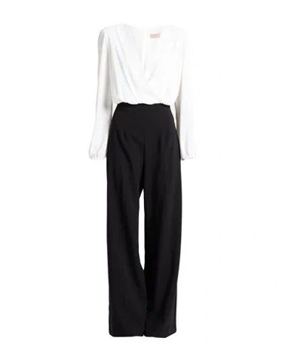 Twinset Woman Jumpsuit Black Size 14 Polyester, Elastane