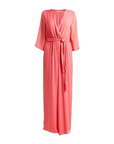 Twinset Woman Jumpsuit Coral Size 8 Polyester In Pink