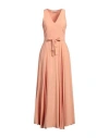 Twinset Woman Maxi Dress Apricot Size 12 Viscose In Orange