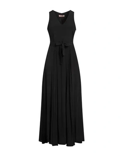 Twinset Woman Maxi Dress Black Size 14 Viscose