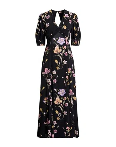 Twinset Woman Maxi Dress Black Size 14 Viscose