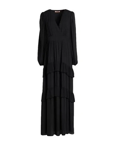 Twinset Woman Maxi Dress Black Size 6 Polyester