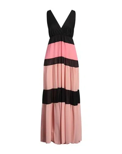 Twinset Oval T Logo-plaque Dress In Pink