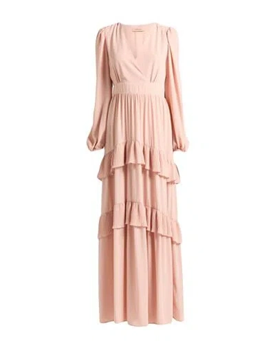Twinset Woman Maxi Dress Light Pink Size 4 Polyester