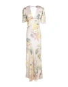Twinset Woman Maxi Dress Light Yellow Size 8 Polyester In Yellow