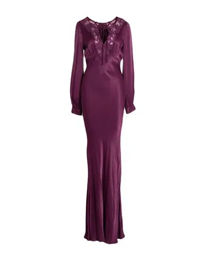 Twinset Woman Maxi Dress Purple Size 10 Viscose