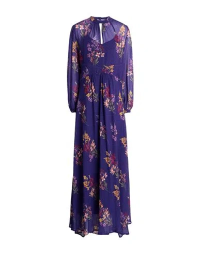Twinset Woman Maxi Dress Purple Size 12 Viscose