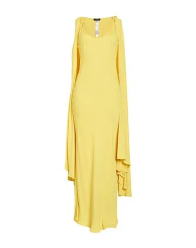 Twinset Woman Maxi Dress Yellow Size 14 Viscose