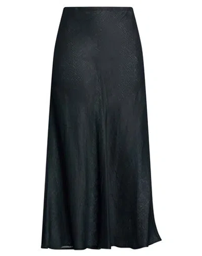 Twinset Woman Maxi Skirt Black Size 14 Linen